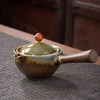 ゴングフーティー用オーレリアセラミック回転式ティーポットセット