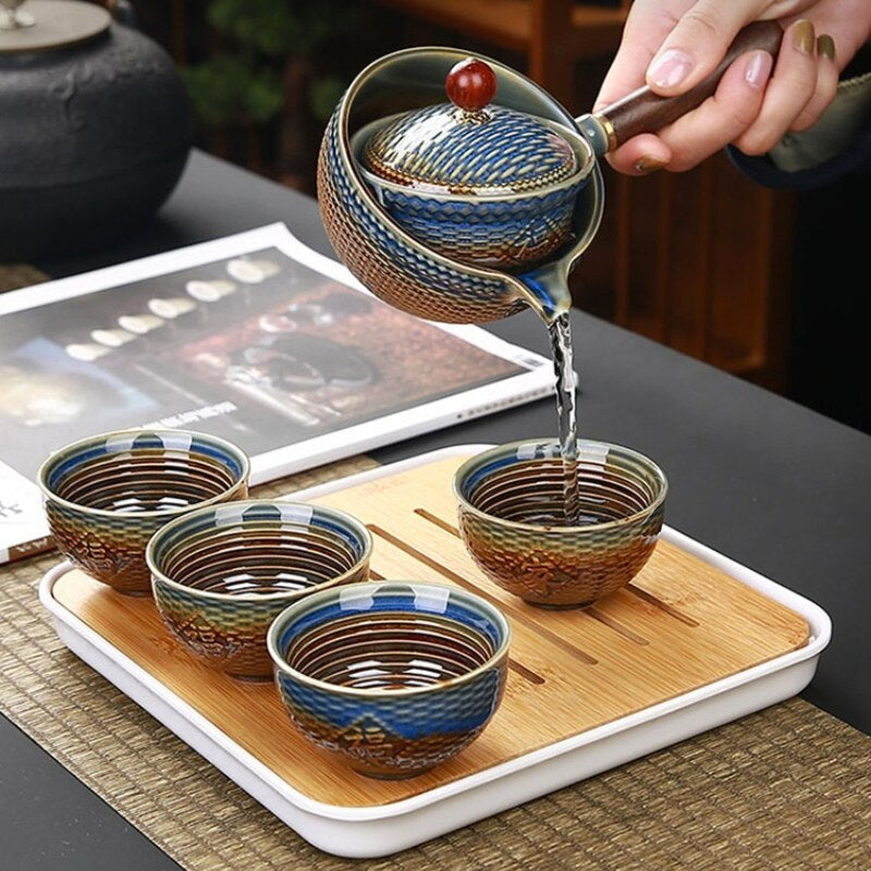 Aurelia Ceramic Rotating Teapot Set for Gongfu Tea – petprovac