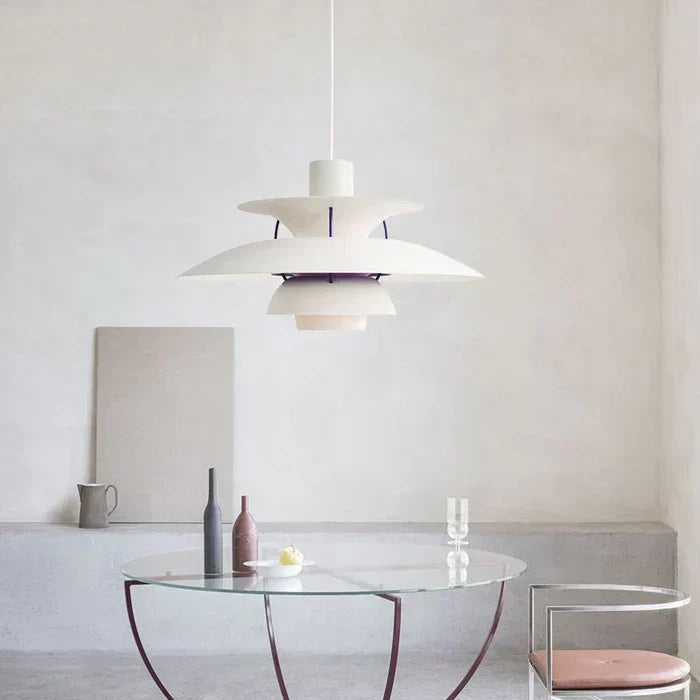 Liora Morandi Moderne LED Hängeleuchte mit Schirm Stilvoll