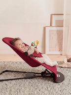 Foldable Baby Bouncer with Interactive Toy Arch
