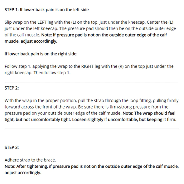 Quellia knæstøtte målrettet akupressur bag knæet for iskiaskomfort