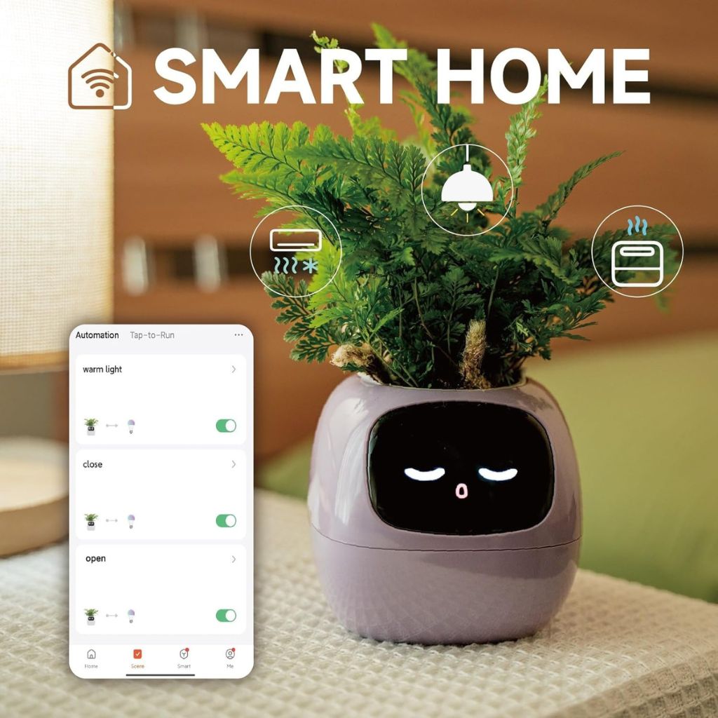 Ivy Gesture Activated Smart Plant Pot Companion With Alexa
