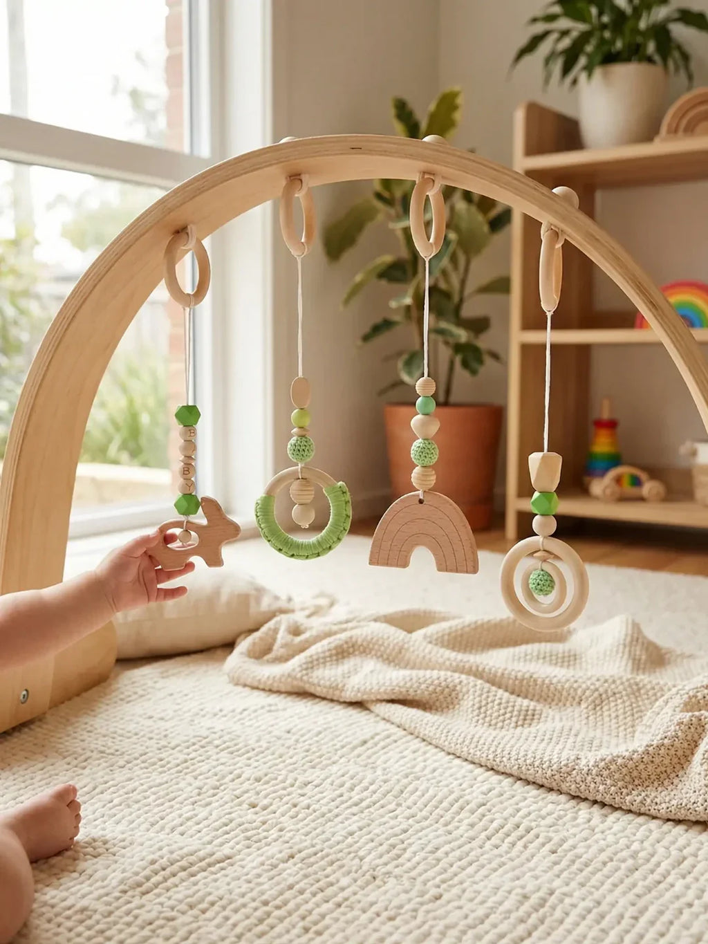 Colorful Wooden Baby Toys For Early Development And Play