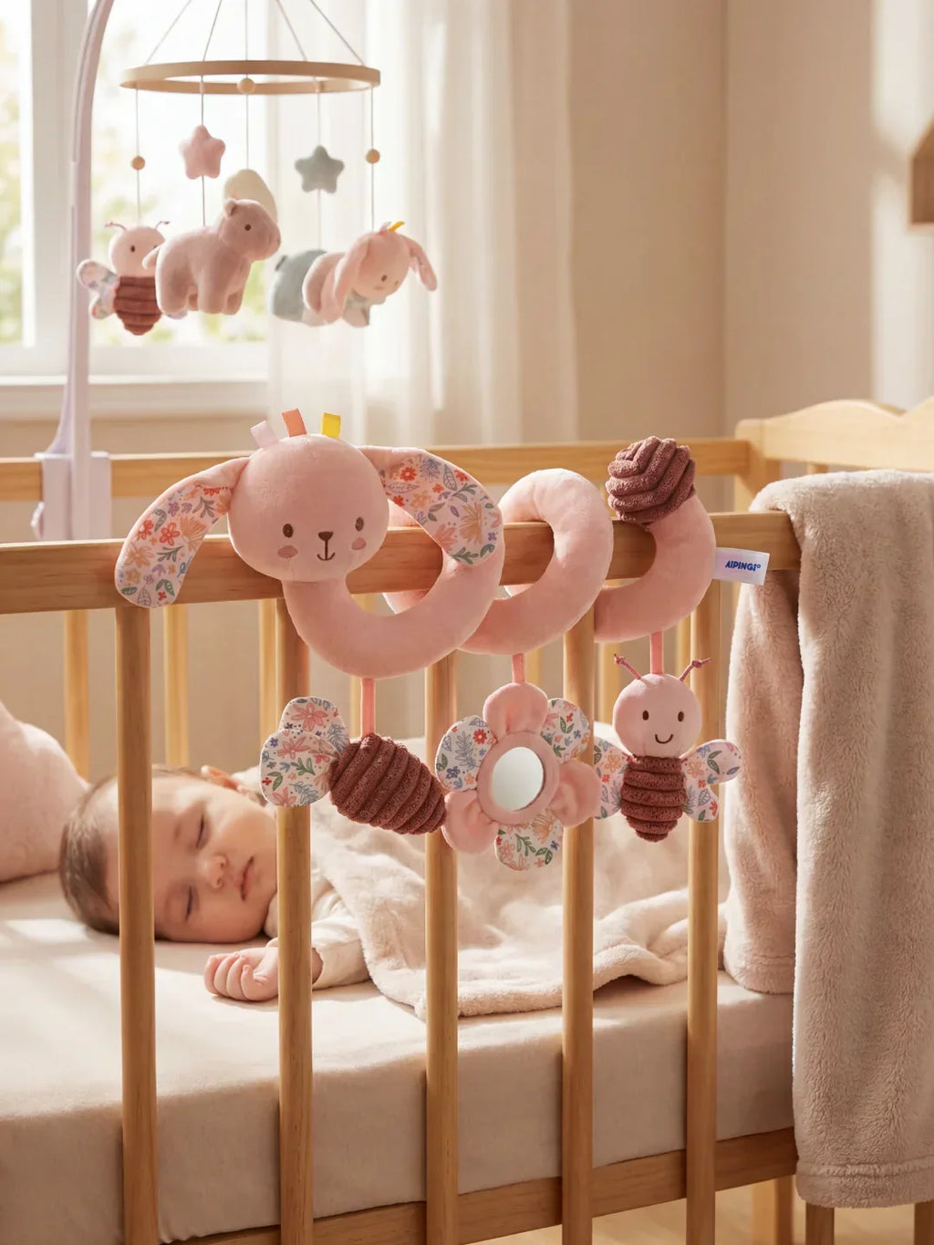 Mainan Katil Bayi Sensori Melilit
