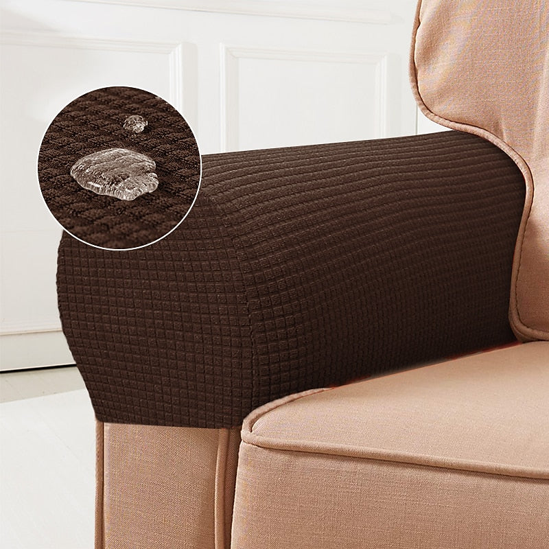 Stretch Armrest Covers – Spandex Covers for Chairs & Armchairs, Set of 2, Bordeaux