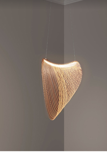 Kerrin | Lampada a sospensione in legno di betulla per ambienti living accoglienti