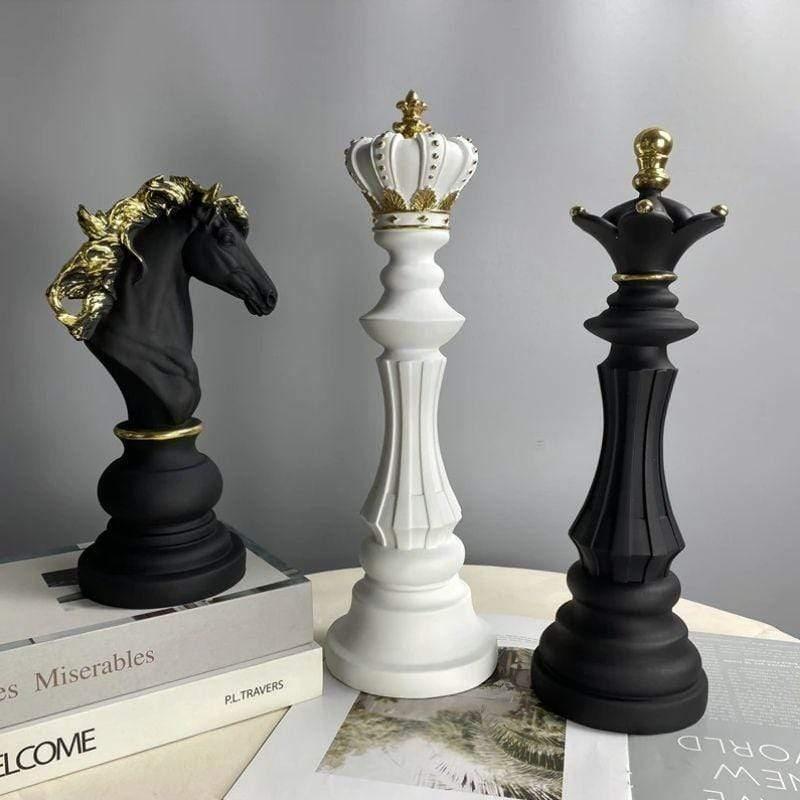 AstraKyo Two-Tone Kansai Chess Piece Resin Accent Deco