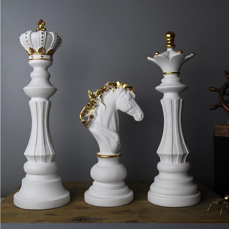 AstraKyo Two-Tone Kansai Chess Piece Resin Accent Deco