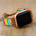 Pulsera artesanal Elirion Boho para Apple Watch, estilo envolvente para buscadores de moda