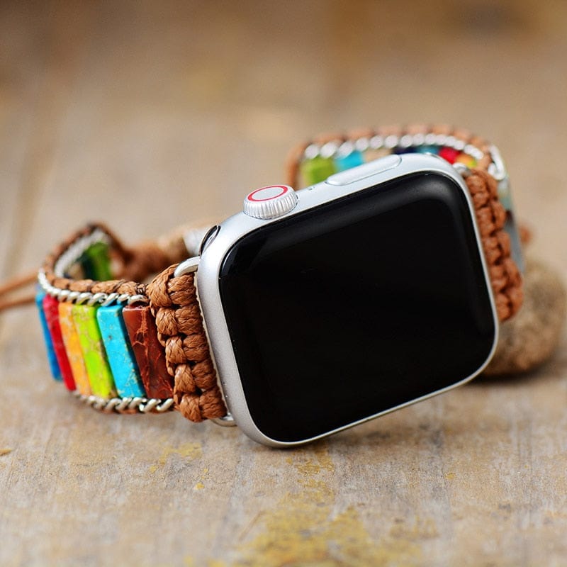 Pulsera artesanal Elirion Boho para Apple Watch, estilo envolvente para buscadores de moda