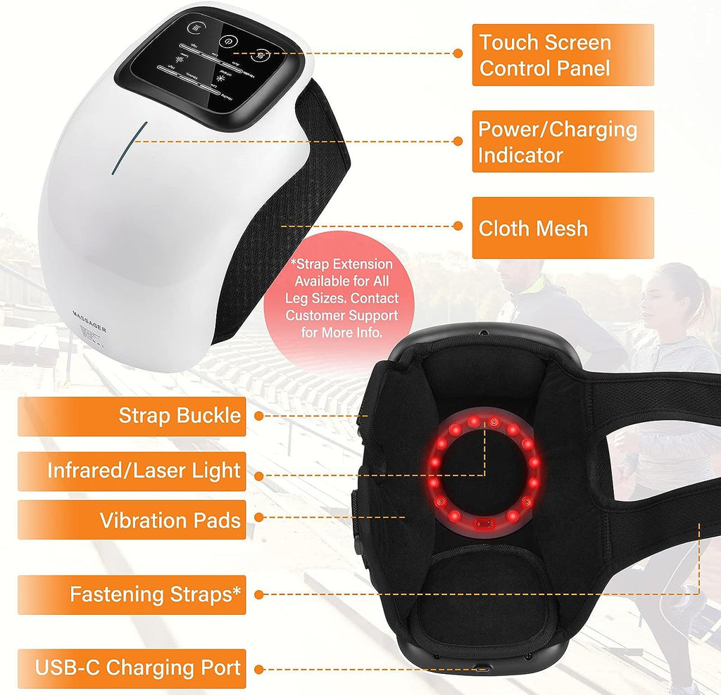 KneeViva Pro Massager med värme och infraröd terapi