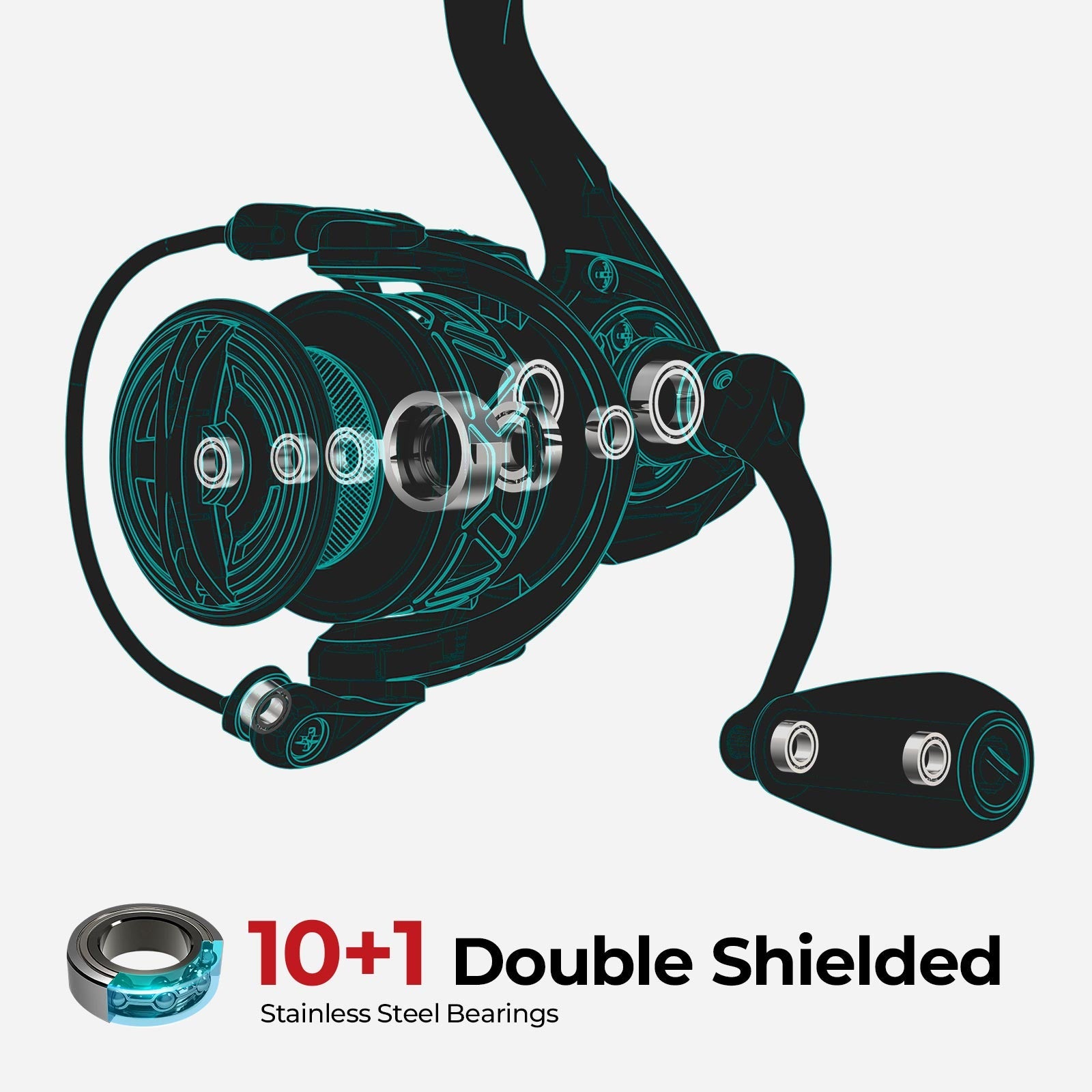 بِتْبْرُوفَاك كاربون إكس 2 بكرات صيد دوارة أفضل بكرة صيد دوارة فائقة الخفة