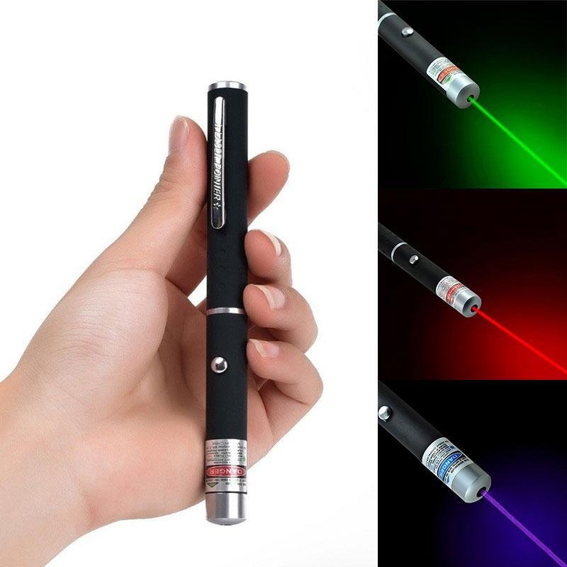 Ponteiro Laser Laservisier 5MW Para Profissionais Com Modos Vermelho, Verde E Azul