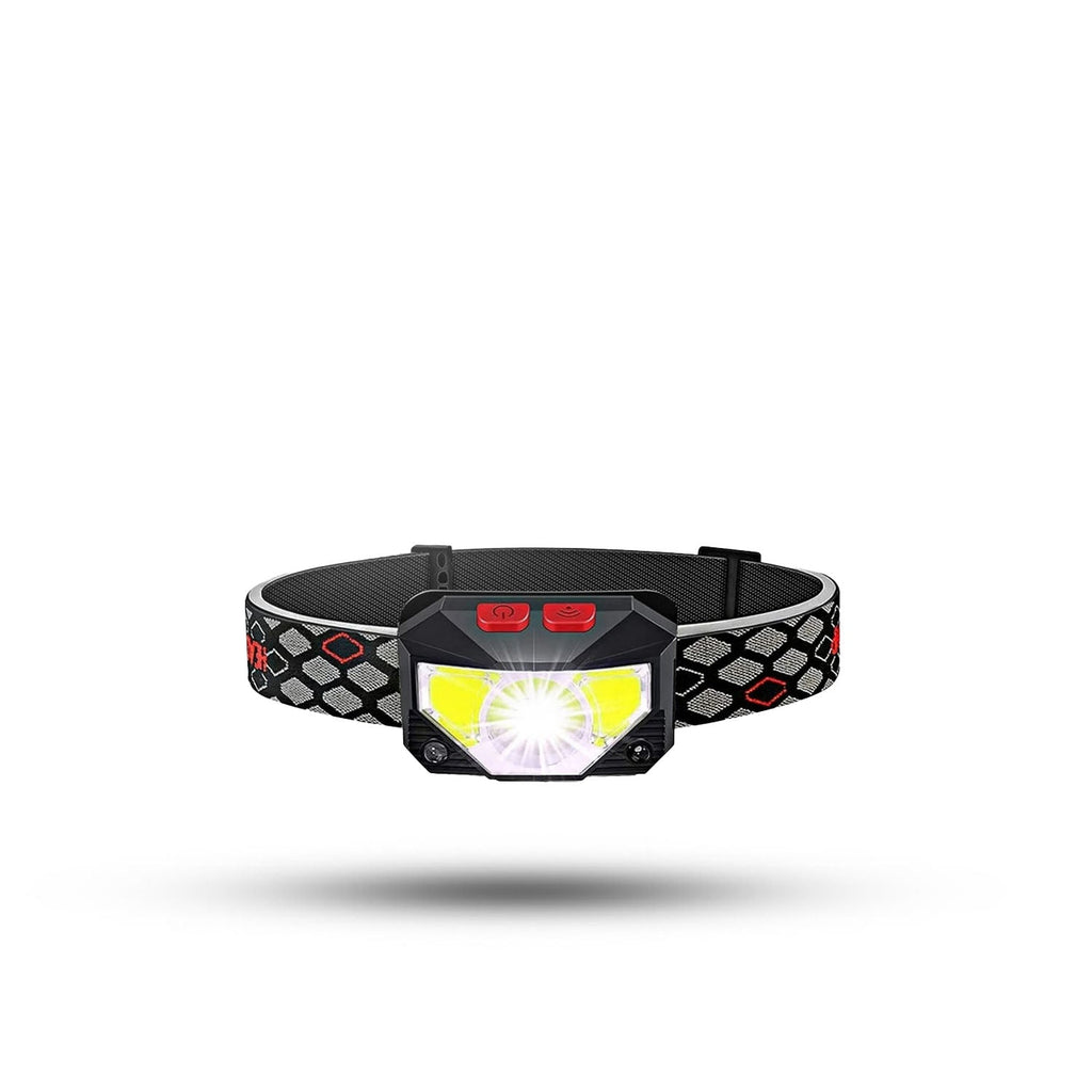 Lanterna de Cabeça com Sensor de Movimento LED e Oito Modos para Aventuras ao Ar Livre