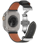 Avelon | Läderarmband med fjärilsspänne för Apple Watch | Petprovac