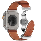 Avelon | Läderarmband med fjärilsspänne för Apple Watch | Petprovac