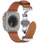 Avelon | Läderarmband med fjärilsspänne för Apple Watch | Petprovac