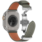Avelon | Läderarmband med fjärilsspänne för Apple Watch | Petprovac