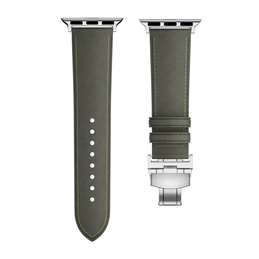 Avelon | Läderarmband med fjärilsspänne för Apple Watch | Petprovac