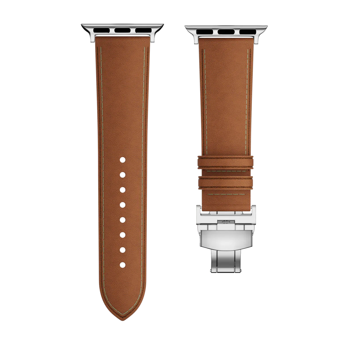Avelon | Leather Butterfly Clasp Band for Apple Watch | Petprovac