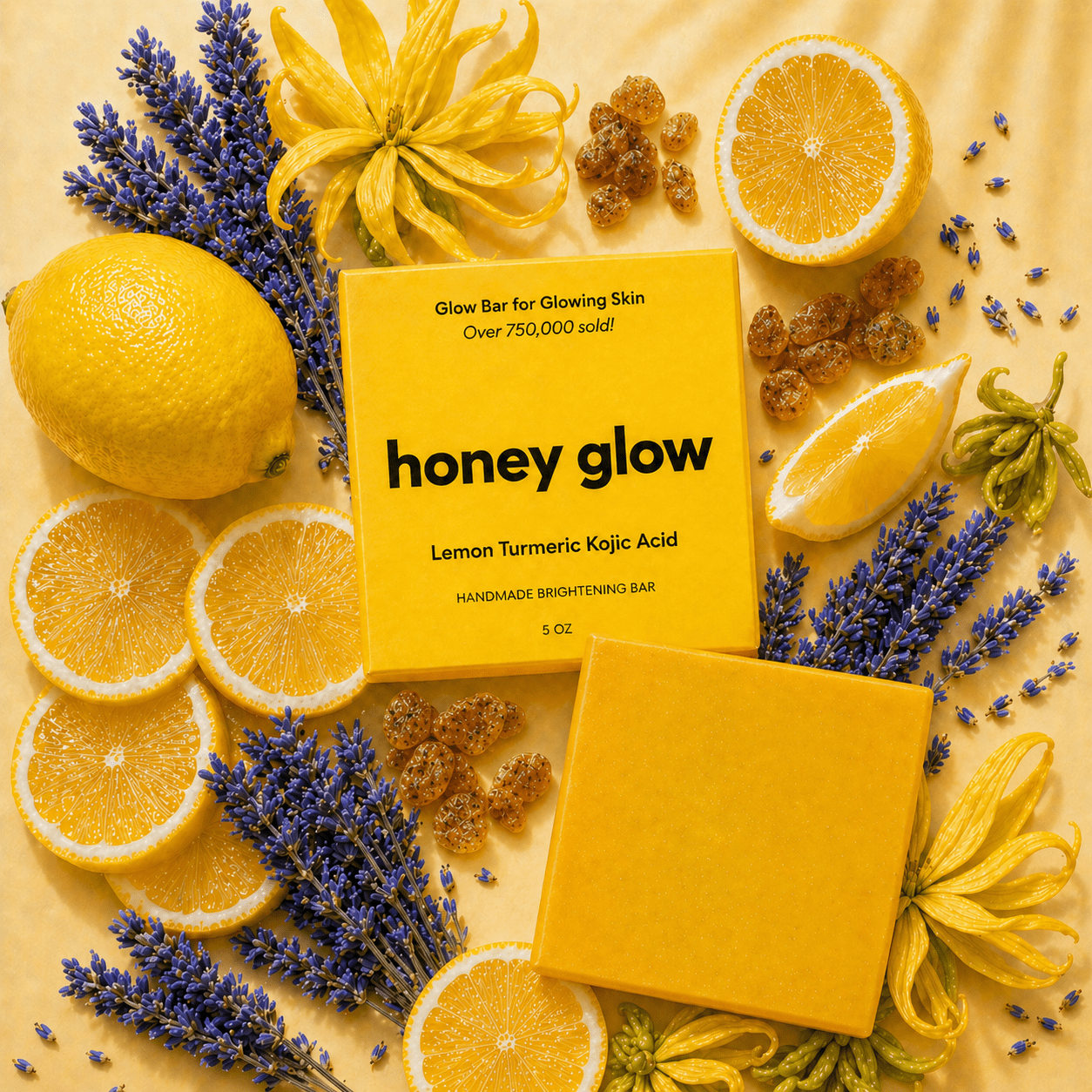 Brightening Turmeric & Kojic Acid Cleansing Bar for Face and Body