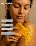 Brightening Turmeric & Kojic Acid Cleansing Bar for Face and Body