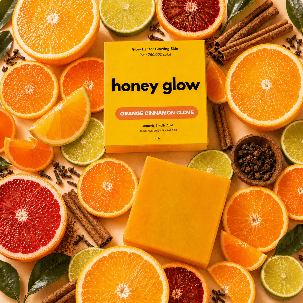 Brightening Turmeric & Kojic Acid Cleansing Bar for Face and Body
