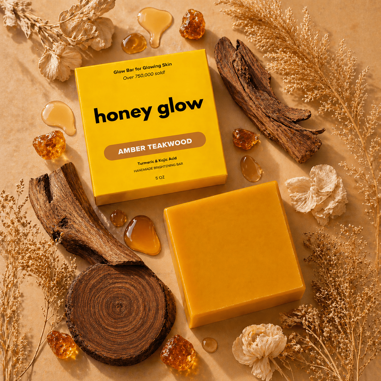 Brightening Turmeric & Kojic Acid Cleansing Bar for Face and Body