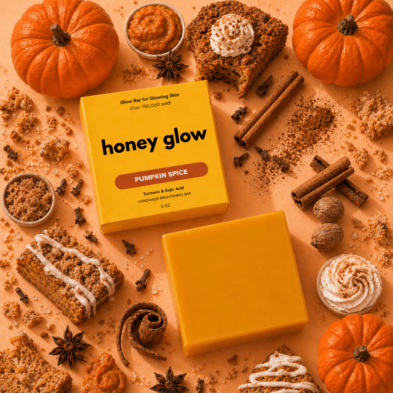 Brightening Turmeric & Kojic Acid Cleansing Bar for Face and Body