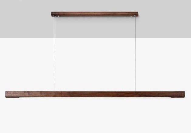 Lampu Gantung LED Ketinggian Boleh Laras SolaraWood untuk Bilik Makan