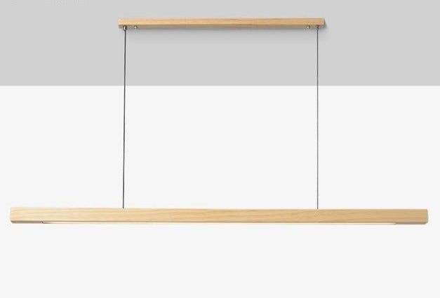 Lampu Gantung LED Ketinggian Boleh Laras SolaraWood untuk Bilik Makan