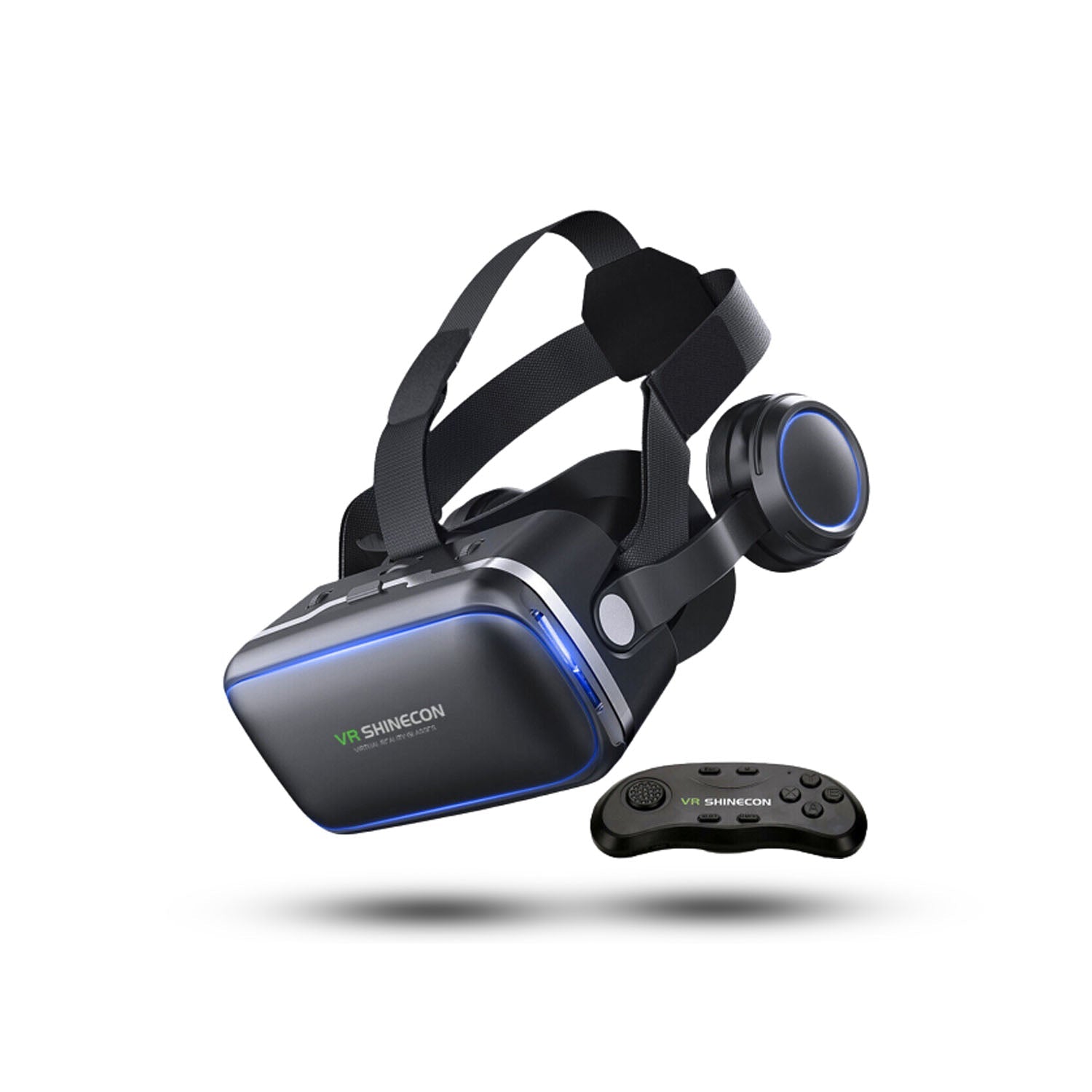 Okostelefon 360 fokos VR szemüveg Bluetooth távirányítóval játékosoknak
