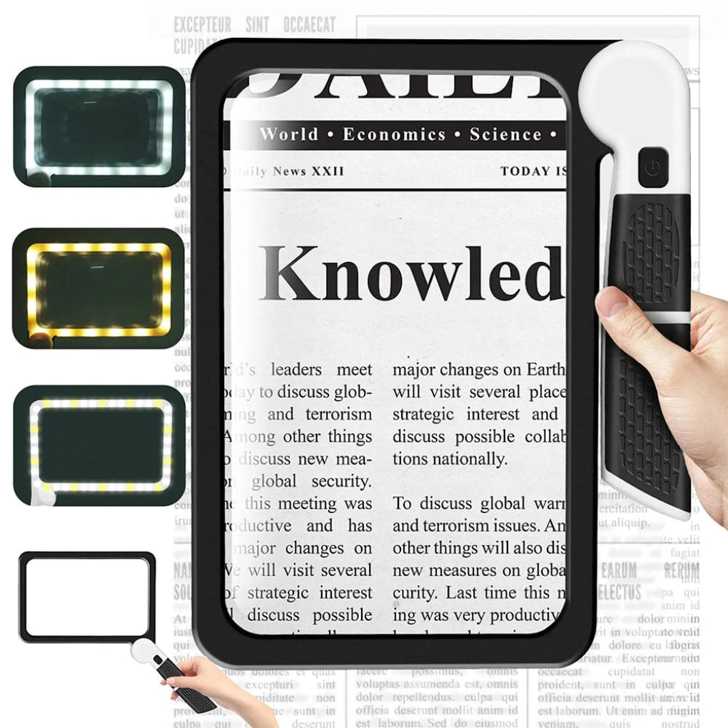 Page-Filling Magnifying Glass – Large magnifying glass for reading and inspection