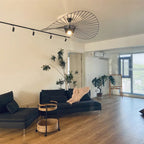 Vexaera kroonluchter modern ijzer en stof verlichting art deco flair