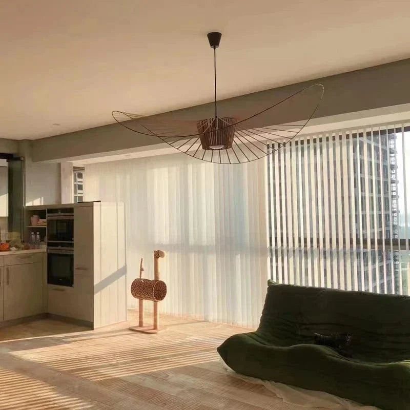 Vexaera kroonluchter modern ijzer en stof verlichting art deco flair