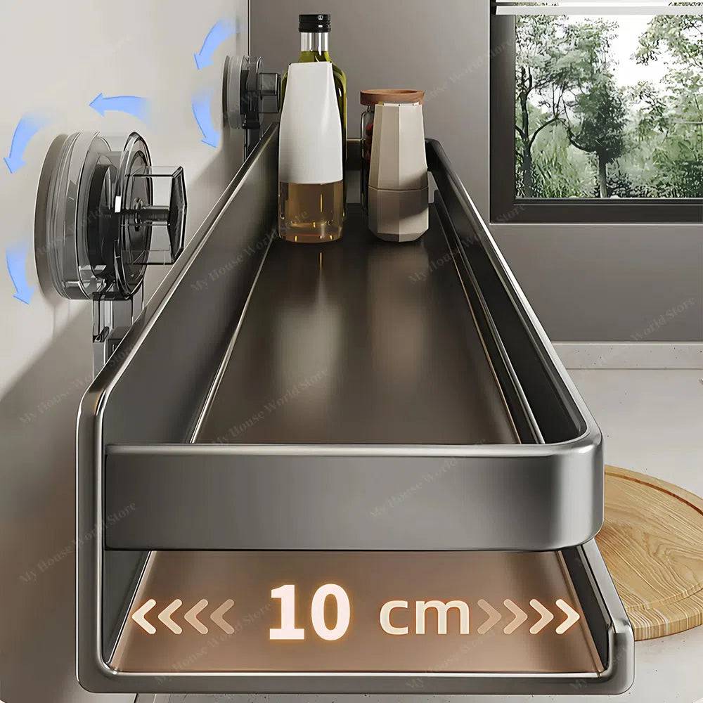 Étagère à épices murale Vera avec ventouses pour cuisine
