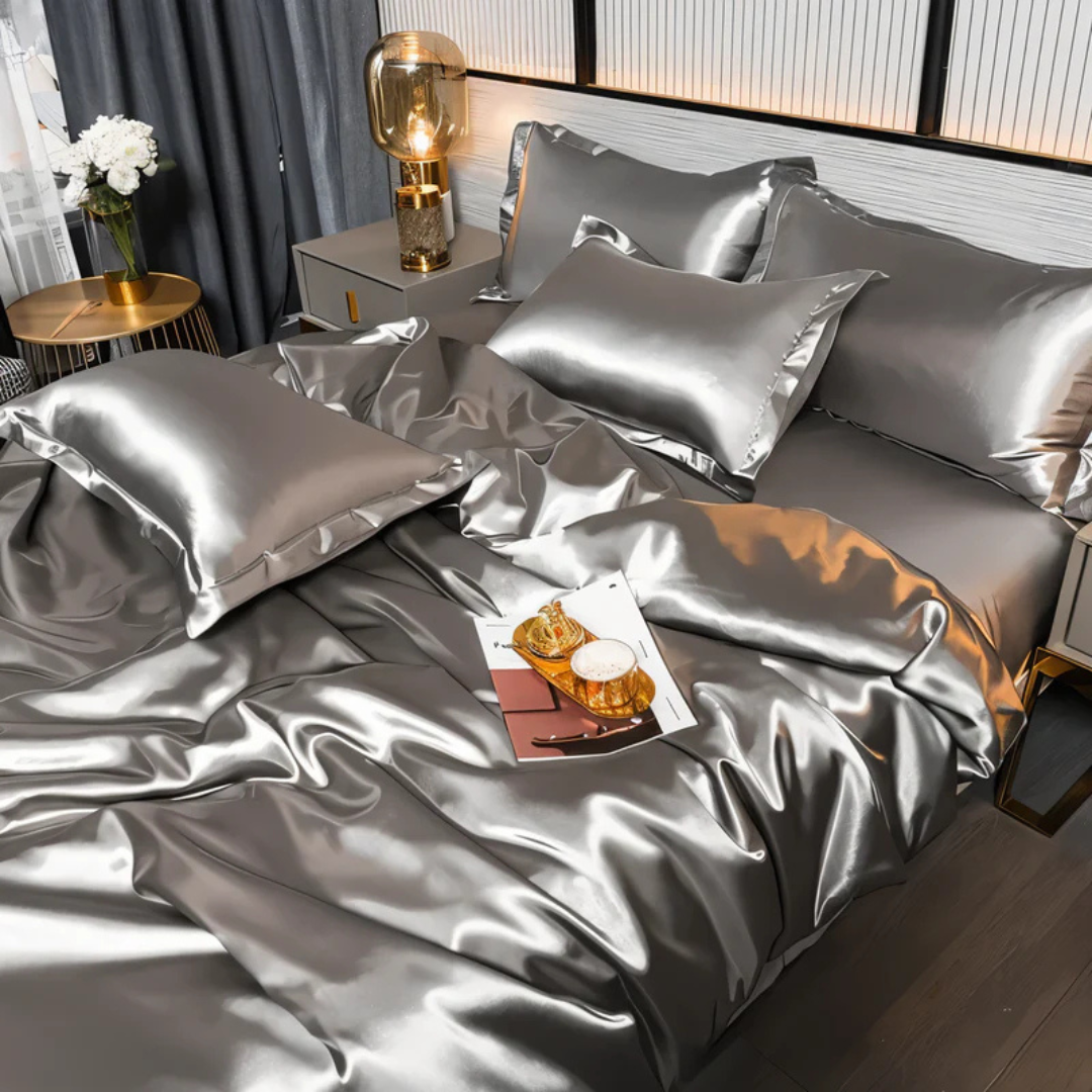 Silk Satin Duvet Cover Bedding Set