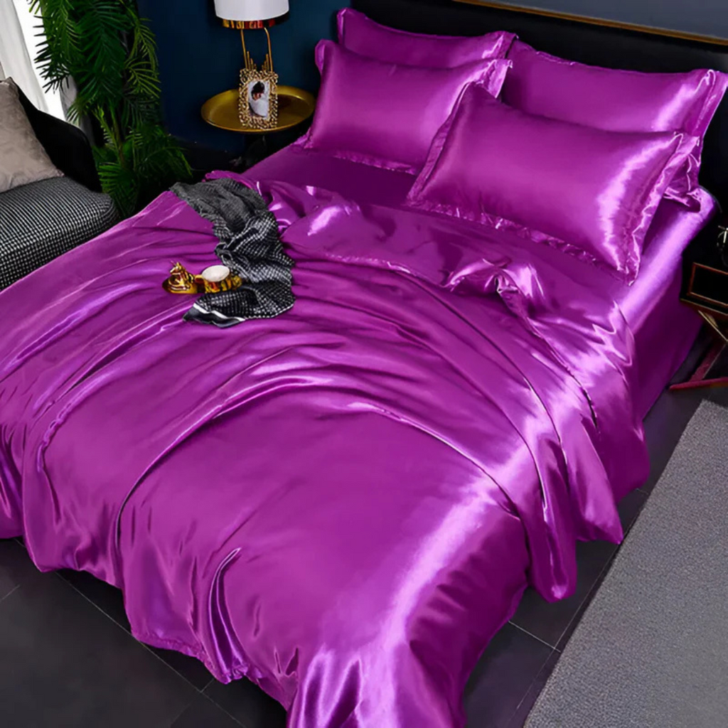 Silk Satin Duvet Cover Bedding Set