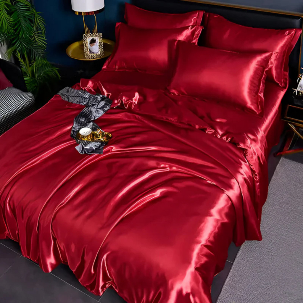 Silk Satin Duvet Cover Bedding Set