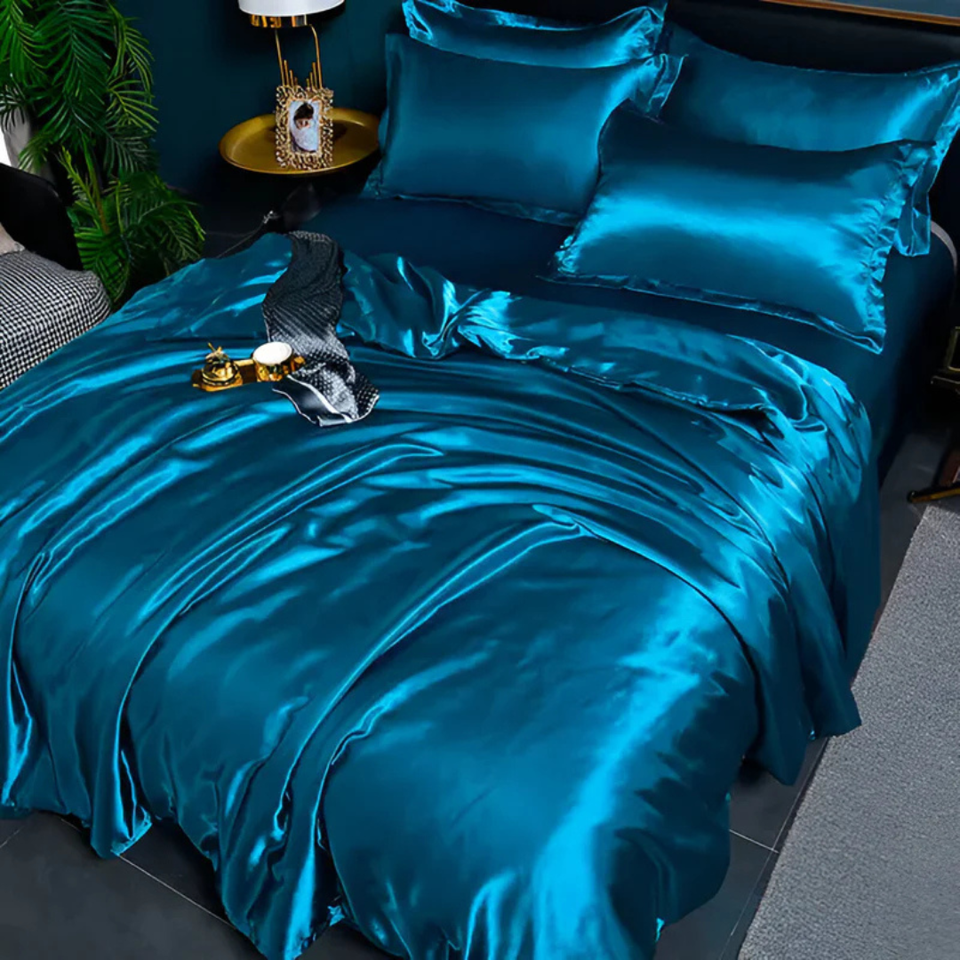 Silk Satin Duvet Cover Bedding Set