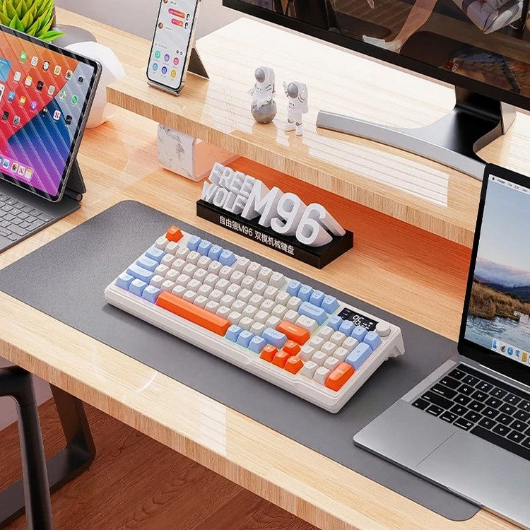 Paparan Papan Kekunci Permainan Mekanikal Bluetooth Senyap Zephyr