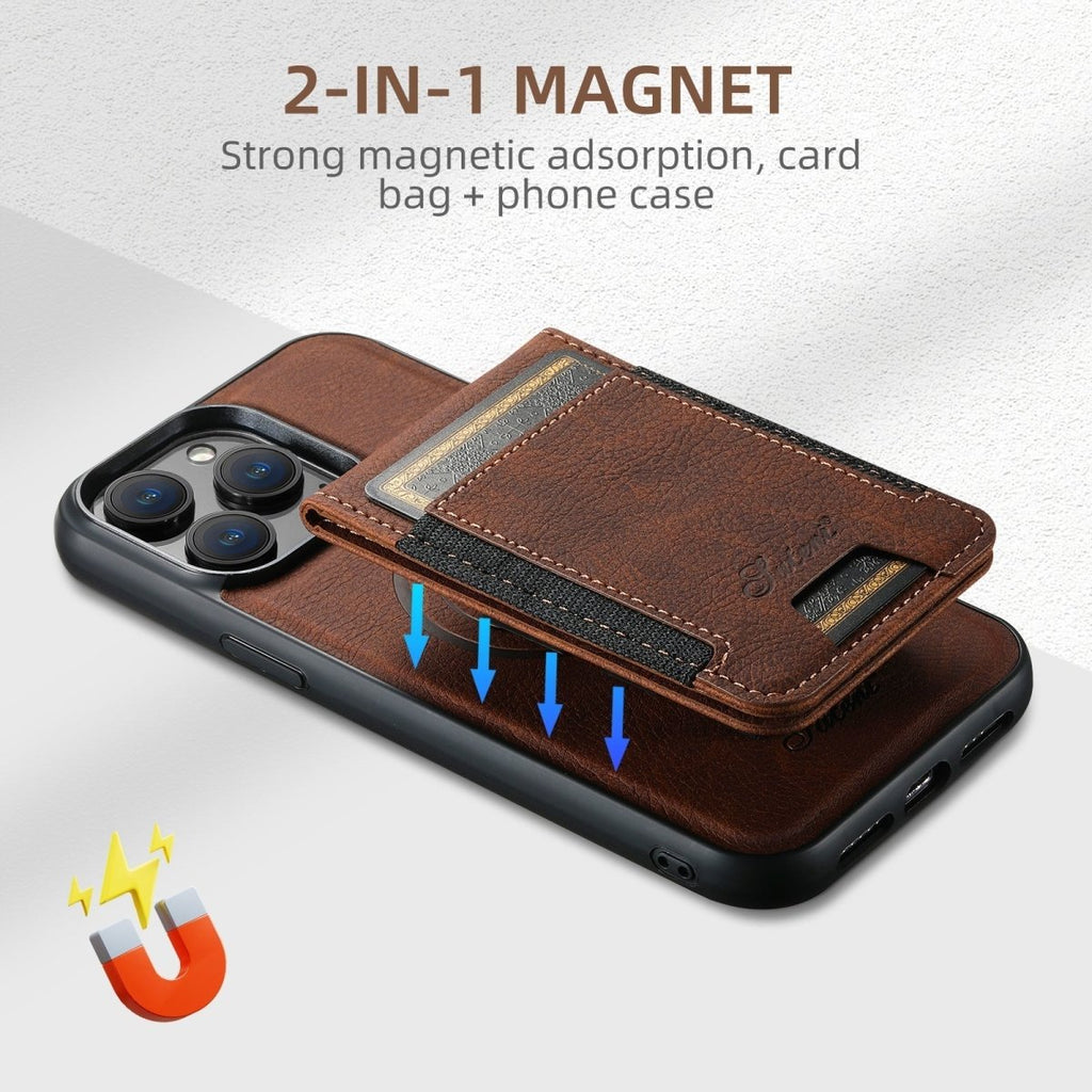Magvibe Leather Case – Premium Smartphone Protection with Card Holder and MagSafe