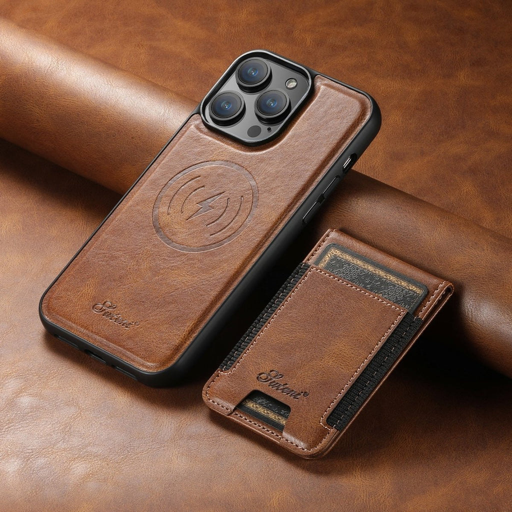 Magvibe Leather Case – Premium Smartphone Protection with Card Holder and MagSafe