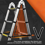 Aventa Collapsible Telescopic Ladder With Non-Slip Feet