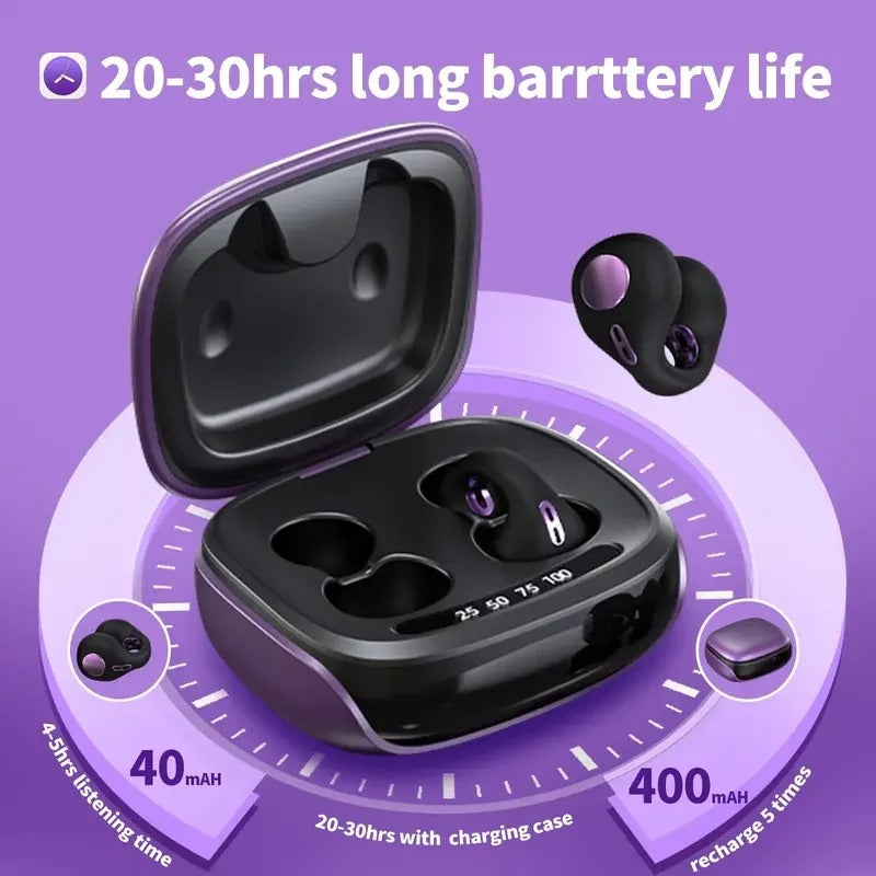 Fon Kepala Konduksi Tulang Telinga Terbuka AeroPulse untuk Pelari, Tahan Air dan Tahan Lasak