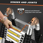 Aventa Collapsible Telescopic Ladder With Non-Slip Feet