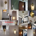 Lunetă | Pandantiv din marmură și aur | Petprovac