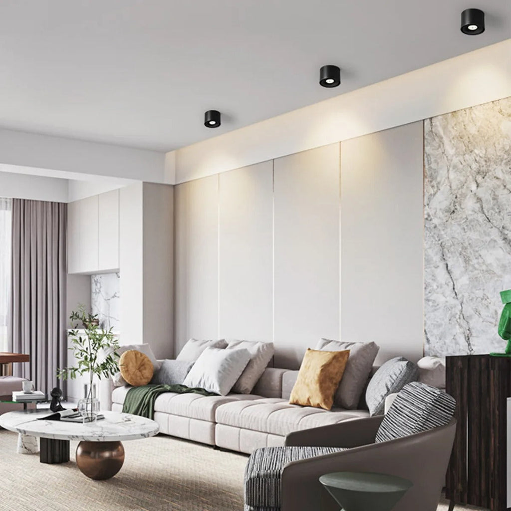 Foco giratorio LED con luz de techo ajustable diseño de aluminio