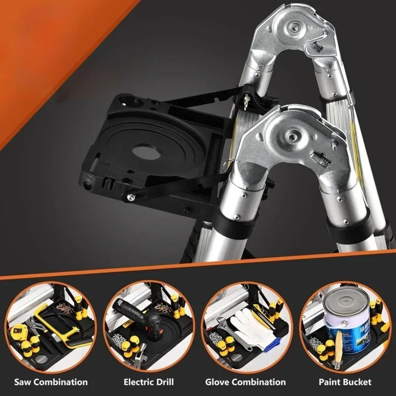 Aventa Collapsible Telescopic Ladder With Non-Slip Feet