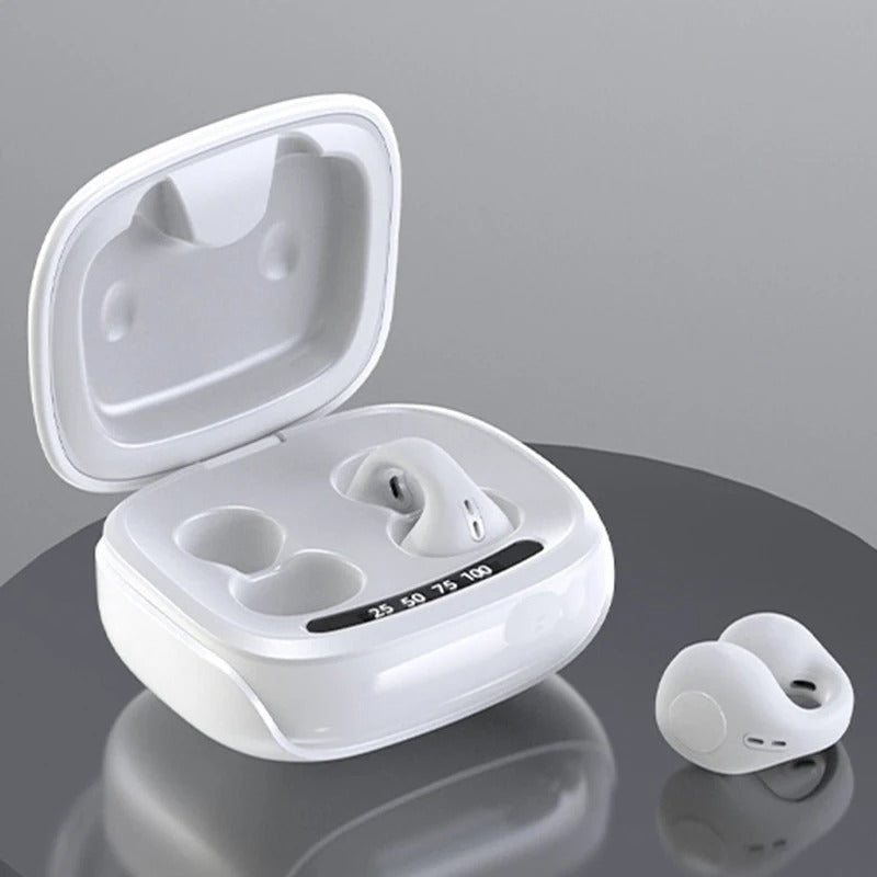 Fon Kepala Konduksi Tulang Telinga Terbuka AeroPulse untuk Pelari, Tahan Air dan Tahan Lasak